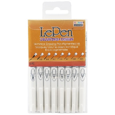 LE PEN DRAWING 8 PIECE SET