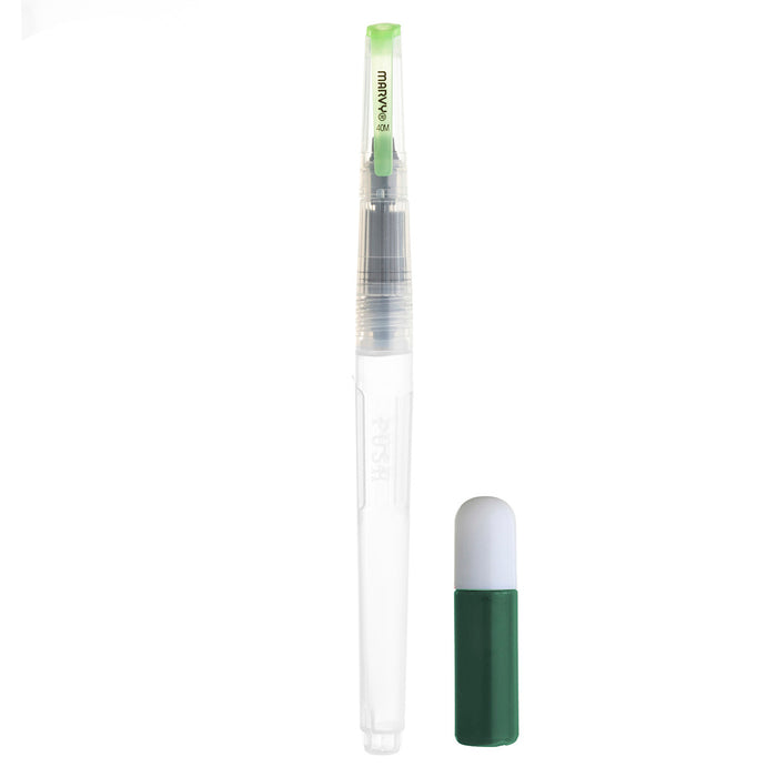 FABRI-INK brush and green ink