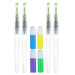 FABRI-INK FLUORESCENT SET - 4 brushes with fluorescent ink blue, yellow, violet and green.