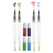 FABRI-INK FLORAL SET with 4 brushes and inks violet, light green, salvia blue, and scarlet