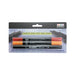 FABRIC BALL AND BRUSH 3 pack with red, orange, and black