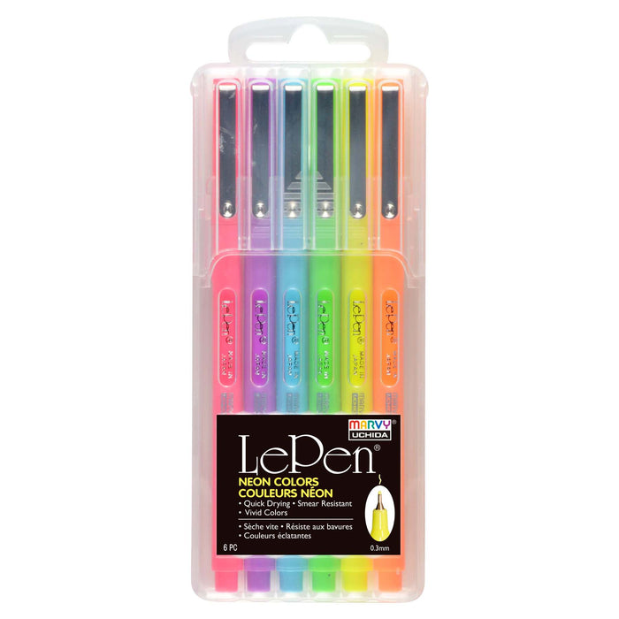 LE PEN NEON 6 PIECE SET