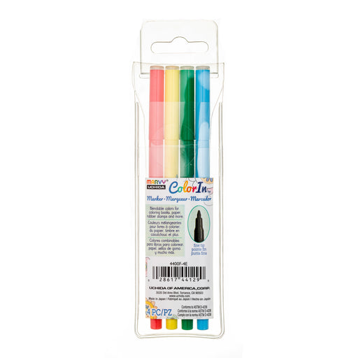 COLOR IN FINE MARKER - 4 PC SETS - Marvy Uchida