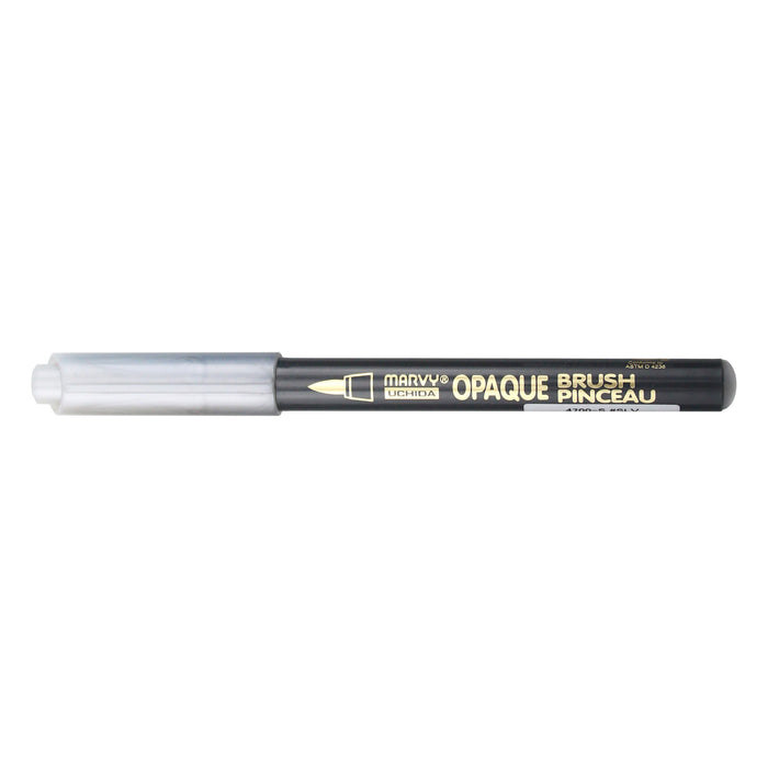 MARVY UCHIDA OPAQUE BRUSH silver