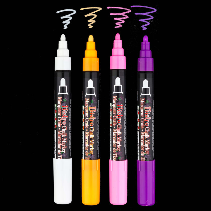 BISTRO CHALK MARKER BROAD TIP SET 4B - Marvy Uchida