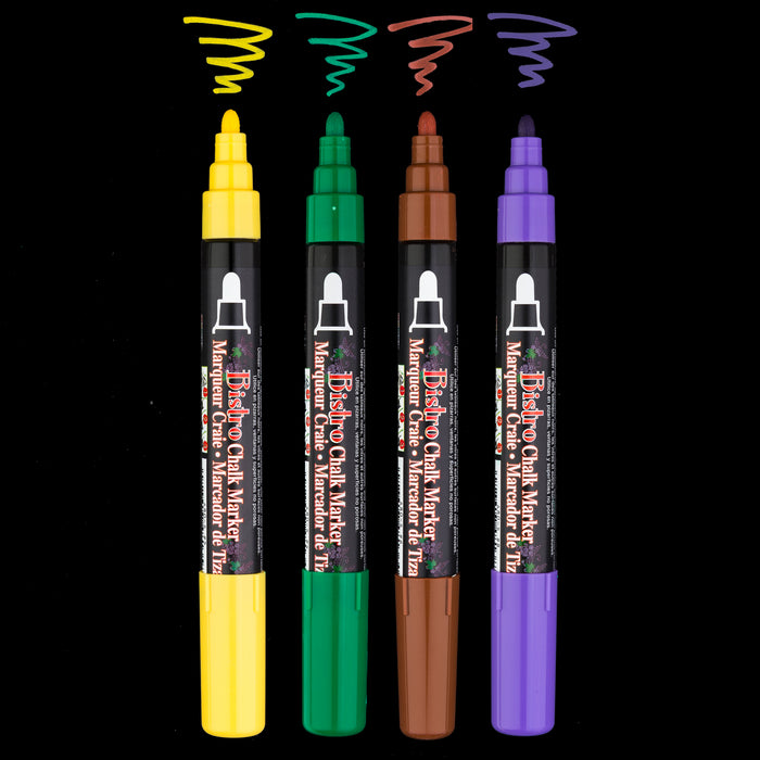 BISTRO CHALK MARKER BROAD TIP SET 4D - Marvy Uchida