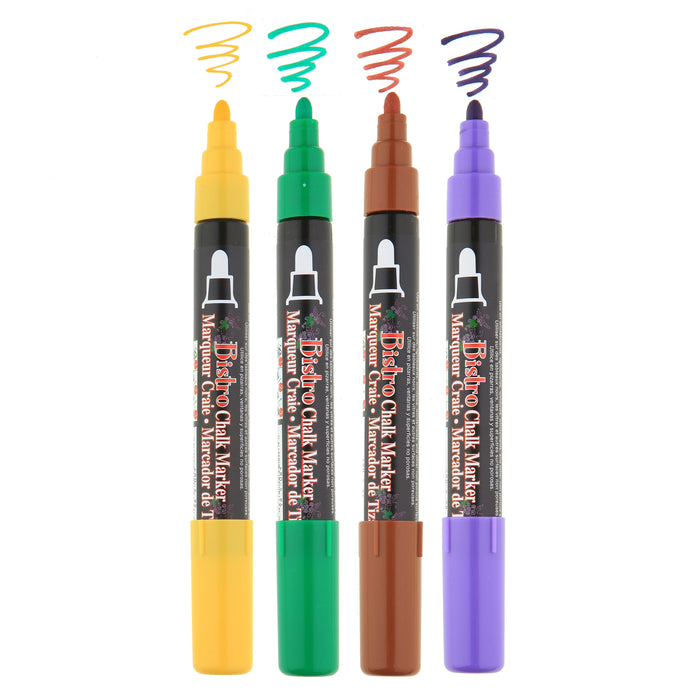 BISTRO CHALK MARKER BROAD TIP SET 4D - Marvy Uchida