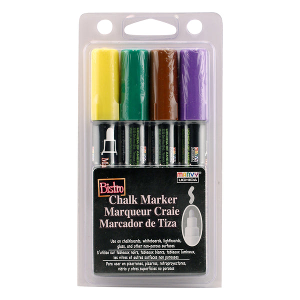 BISTRO CHALK MARKER BROAD TIP SET 4D