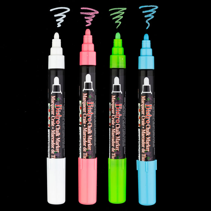 BISTRO CHALK MARKER BROAD TIP SET 4ED