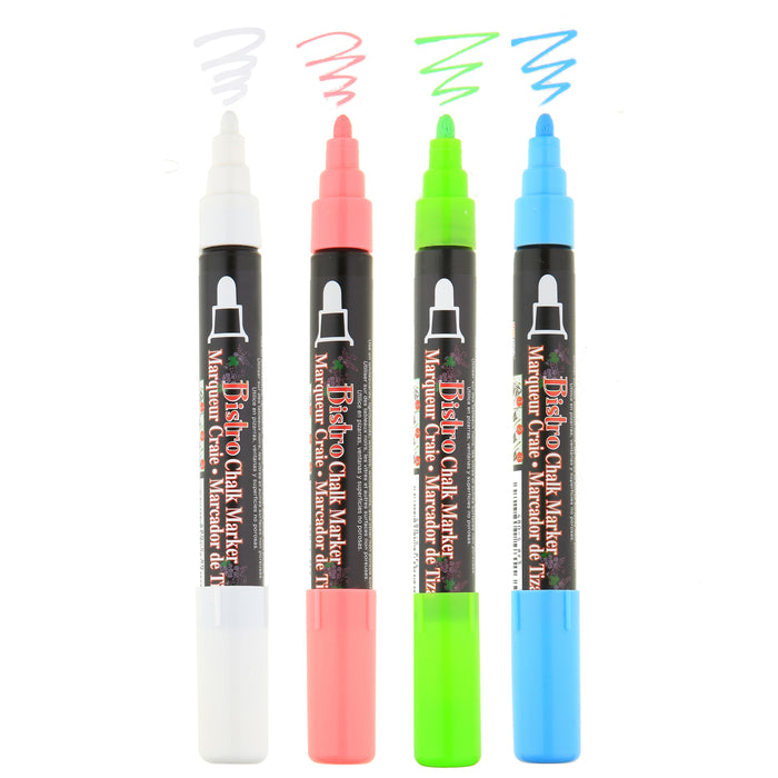 BISTRO CHALK MARKER BROAD TIP SET 4ED