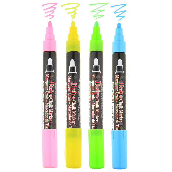 BISTRO CHALK MARKER BROAD TIP SET 4H - Marvy Uchida