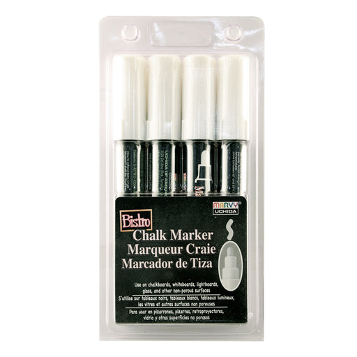 BISTRO CHALK MARKER BROAD TIP SET 4W - Marvy Uchida