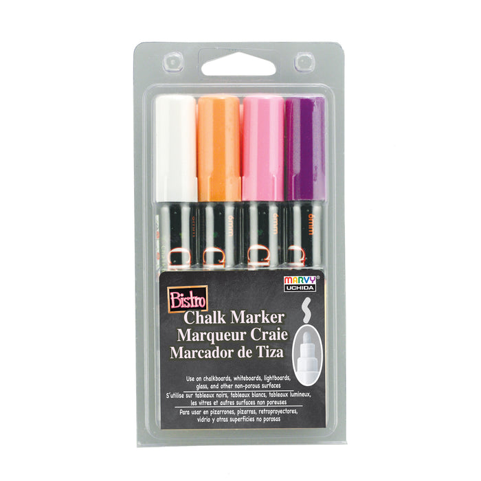 BISTRO CHALK MARKER BROAD TIP SET 4B - Marvy Uchida