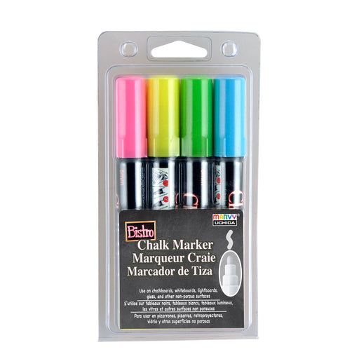 BISTRO CHALK MARKER BROAD TIP SET 4H - Marvy Uchida