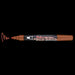 Bistro chalk broad tip brown with cap off showing ink color on a black background.