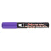 Bistro chalk broad tip violet with cap on.