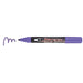 Bistro chalk broad tip violet with cap off showing ink color on a white background.