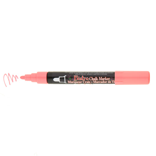 Bistro chalk fluorescent red broad tip marker without cap