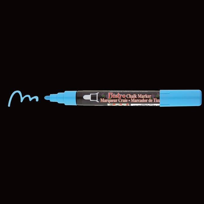 Bistro chalk fluorescent blue broad tip