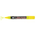 Bistro chalk fluorescent yellow broad tip with cap off showing ink color on a white background.