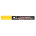 Bistro chalk broad tip yellow with cap on.