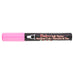 Bistro chalk fluorescent pink broad tip with cap on.