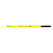 Le pen flex fluorescent yellow with cap off and color squiggle at tip