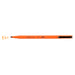Le pen flex fluorescent orange with cap off and color squiggle at tip
