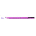 Le pen flex fluorescent violet with cap off and color squiggle at tip