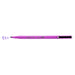 Le pen flex fluorescent violet with cap off and color squiggle at tip