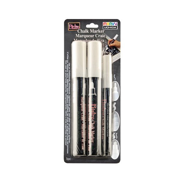 BISTRO CHALK MARKER COMBO CHISEL, BROAD AND FINE SET
