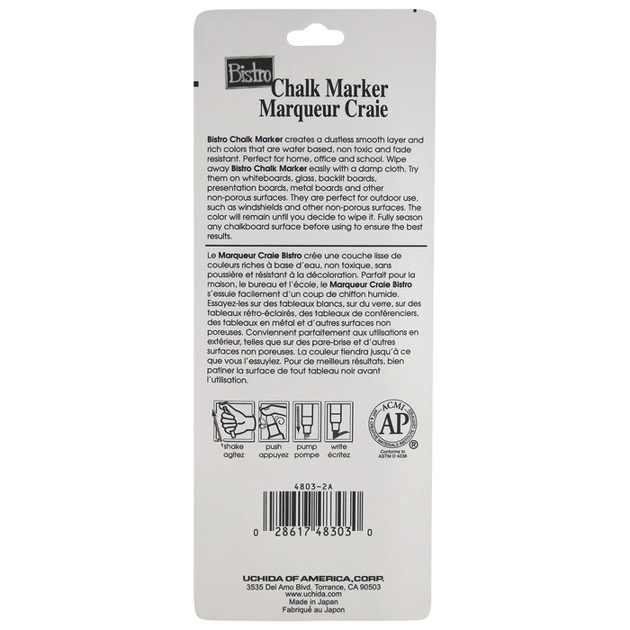 BISTRO CHALK MARKER COMBO CHISEL AND BROAD SET