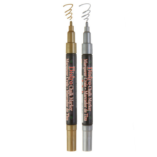 BISTRO CHALK MARKER FINE POINT METALLIC 2 PC SET - Marvy Uchida