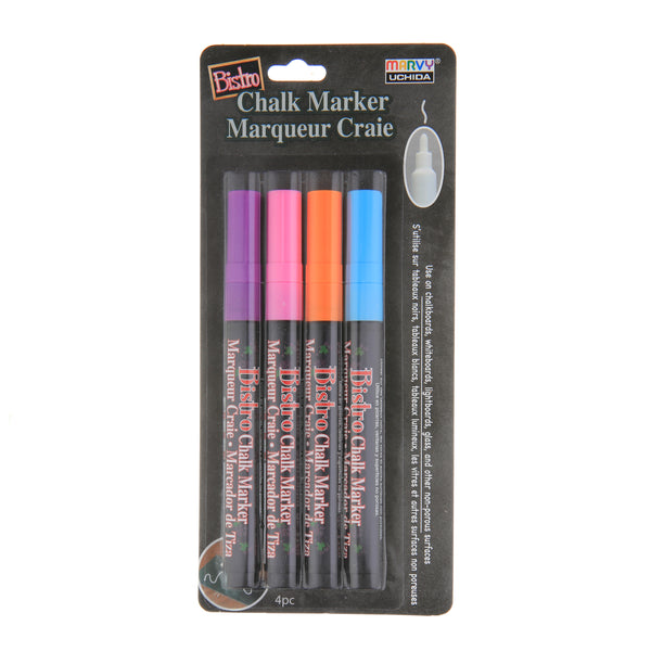 BISTRO CHALK MARKER FINE POINT SET 4B