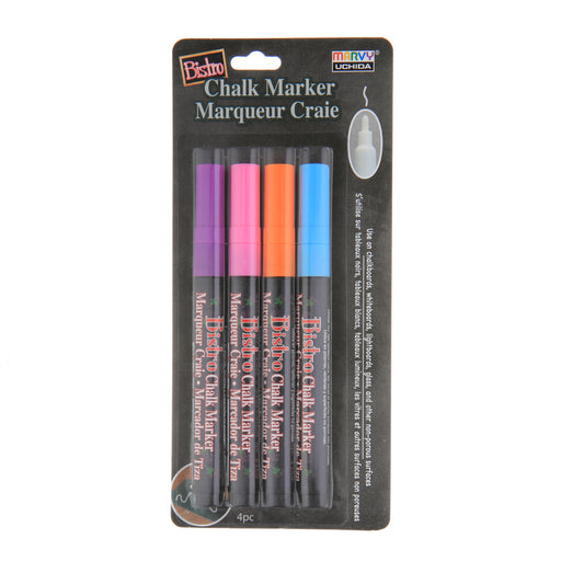 BISTRO CHALK MARKER FINE POINT SET 4B - Marvy Uchida