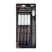 Marvy Uchida Bistro chalk marker extra fine tip four piece set with all white. Color white