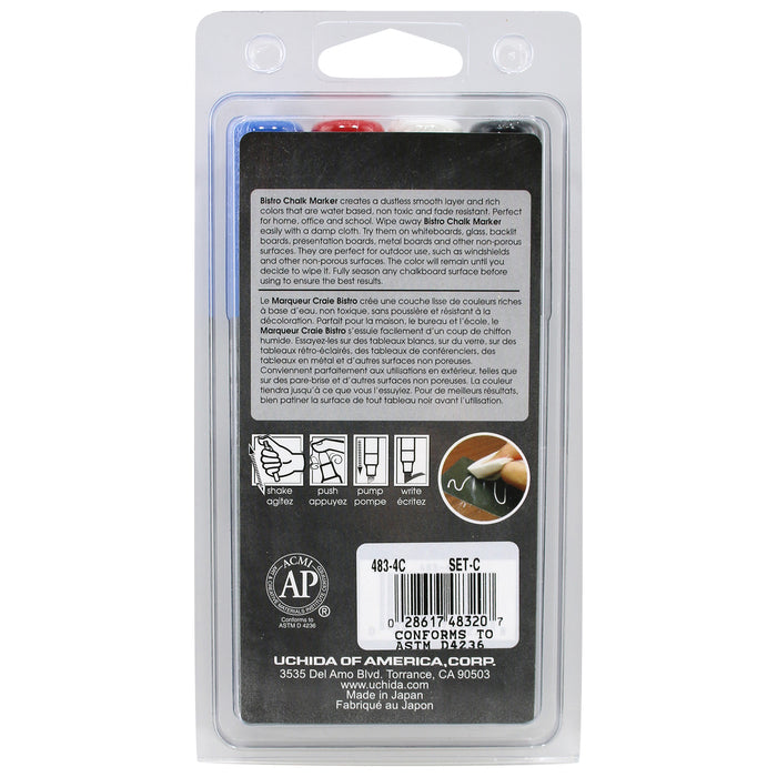 BISTRO CHALK MARKER CHISEL TIP SETS