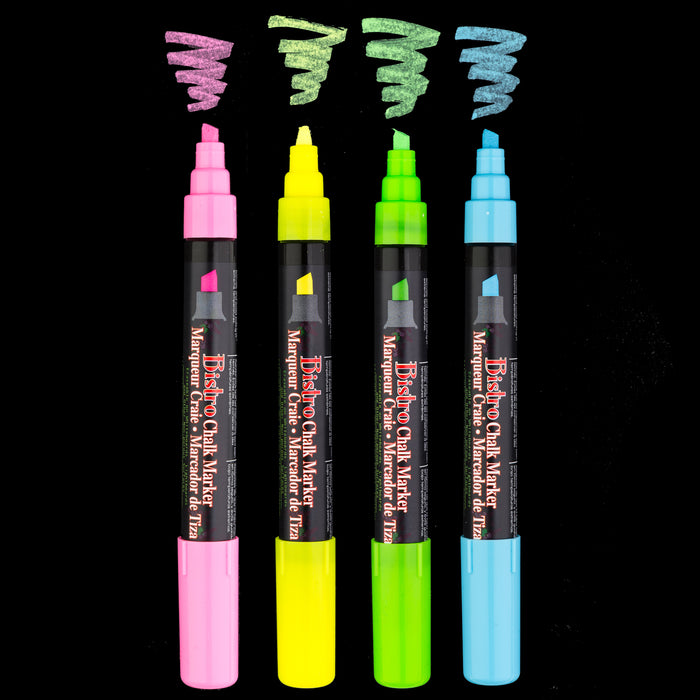 BISTRO CHALK MARKER CHISEL TIP SET 4H - Marvy Uchida