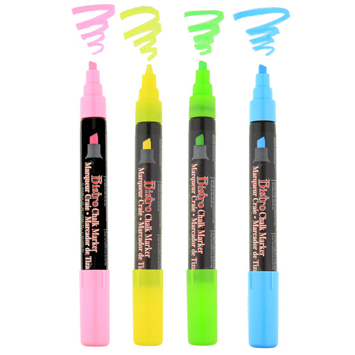 BISTRO CHALK MARKER CHISEL TIP SET 4H - Marvy Uchida