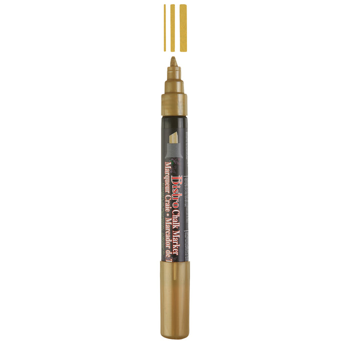 BISTRO CHALK MARKER CHISEL TIP 2 PC METALLIC SET