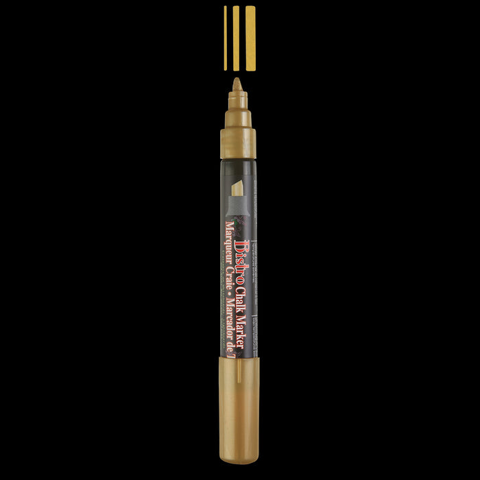 BISTRO CHALK MARKER CHISEL TIP 2 PC METALLIC SET