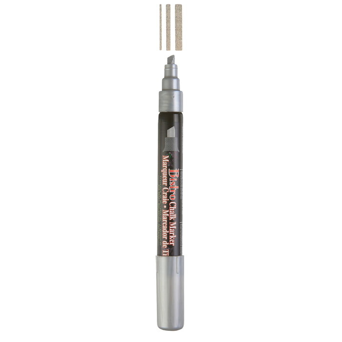 BISTRO CHALK MARKER CHISEL TIP 2 PC METALLIC SET