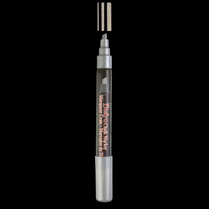 BISTRO CHALK MARKER CHISEL TIP 2 PC METALLIC SET