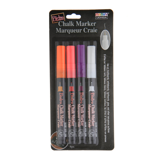 BISTRO CHALK MARKER EXTRA FINE POINT SET 4H - Marvy Uchida