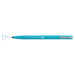 Le pen pigment jewel set teal marker with cap off showing teal squiggle at tip.