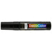 Decocolor acrylic wedge tip marker black with cap on