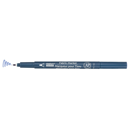 FABRIC MARKER FINE navy
