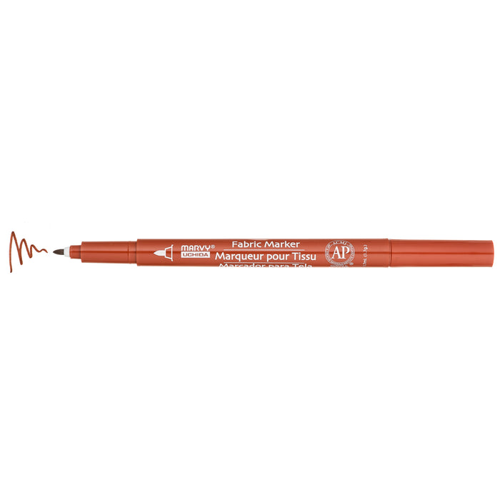 FABRIC MARKER FINE brown