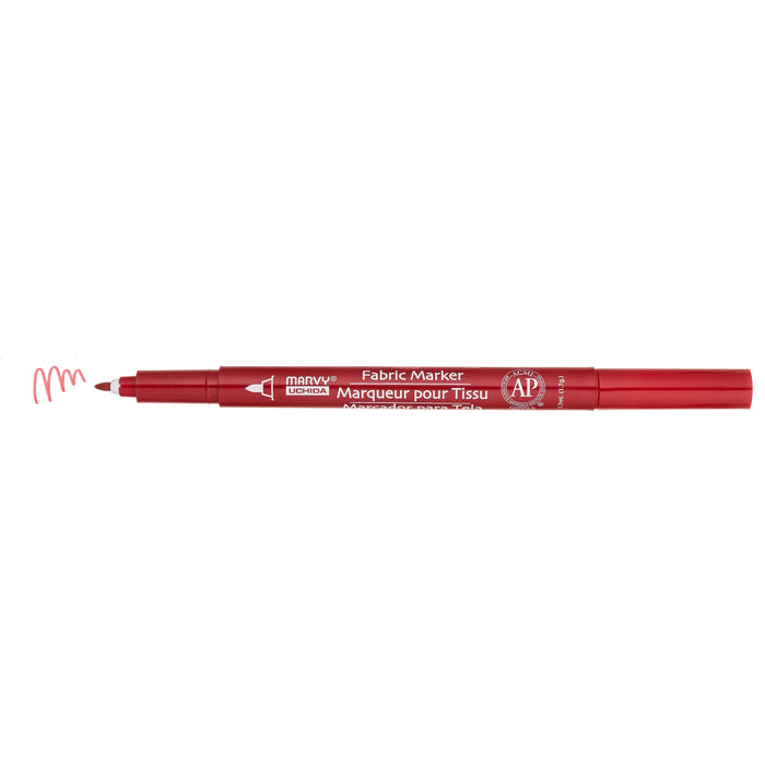 FABRIC MARKER FINE cherry