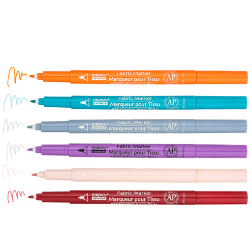 FABRIC MARKER FINE SETS - Marvy Uchida